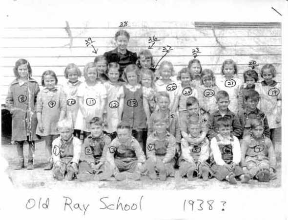 Old Ray School class of circa 1938